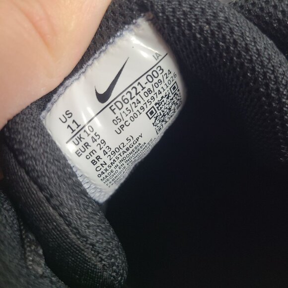 NEW Nike Alpha Huarache Elite 4 Low MCS Baseball Cleats FD6221-003 Size 11 Black - Picture 7 of 7